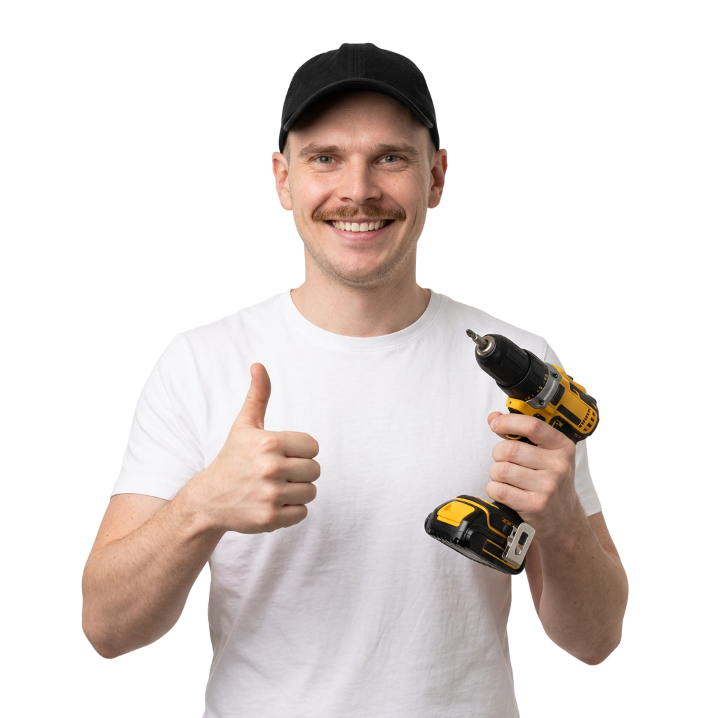Handyman giving thumbs up